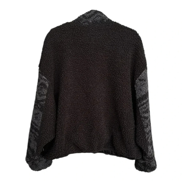 REEBOK Sherpa Fleece Oversized Sweatshirt Quarter Zip Outdoor Wear Size 2X - Picture 7 of 16